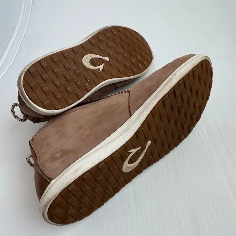 OluKai Women's Tan Hawai'iloa Manu Hope Waterproof Sneaker Boot (Women) - Picture 8 of 10